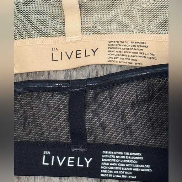 Likely The Smooth Strapless Toasted Almond & Jet Black 34A Bundle Like New - Picture 2 of 13